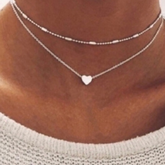 Stunning Silver Layered Necklace Simple Classy NIB - Picture 4 of 8